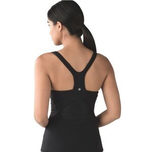 LULULEMON CROSSBACK BLACK TANK 6